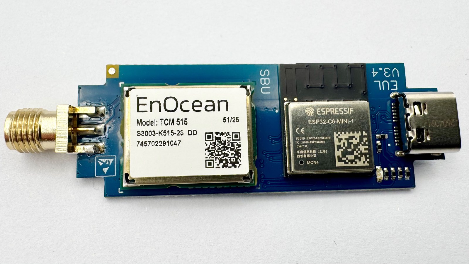 EUL – EnOcean USB/WiFi stick (TCM515)